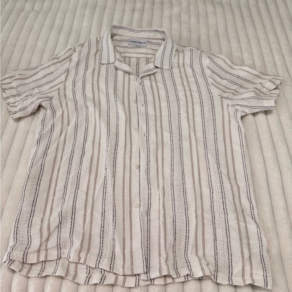 Men's Striped Short Sleeve Shirt